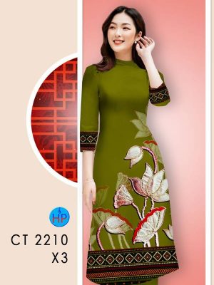 Vải Áo Dài Hoa In 3D AD CT2210 30